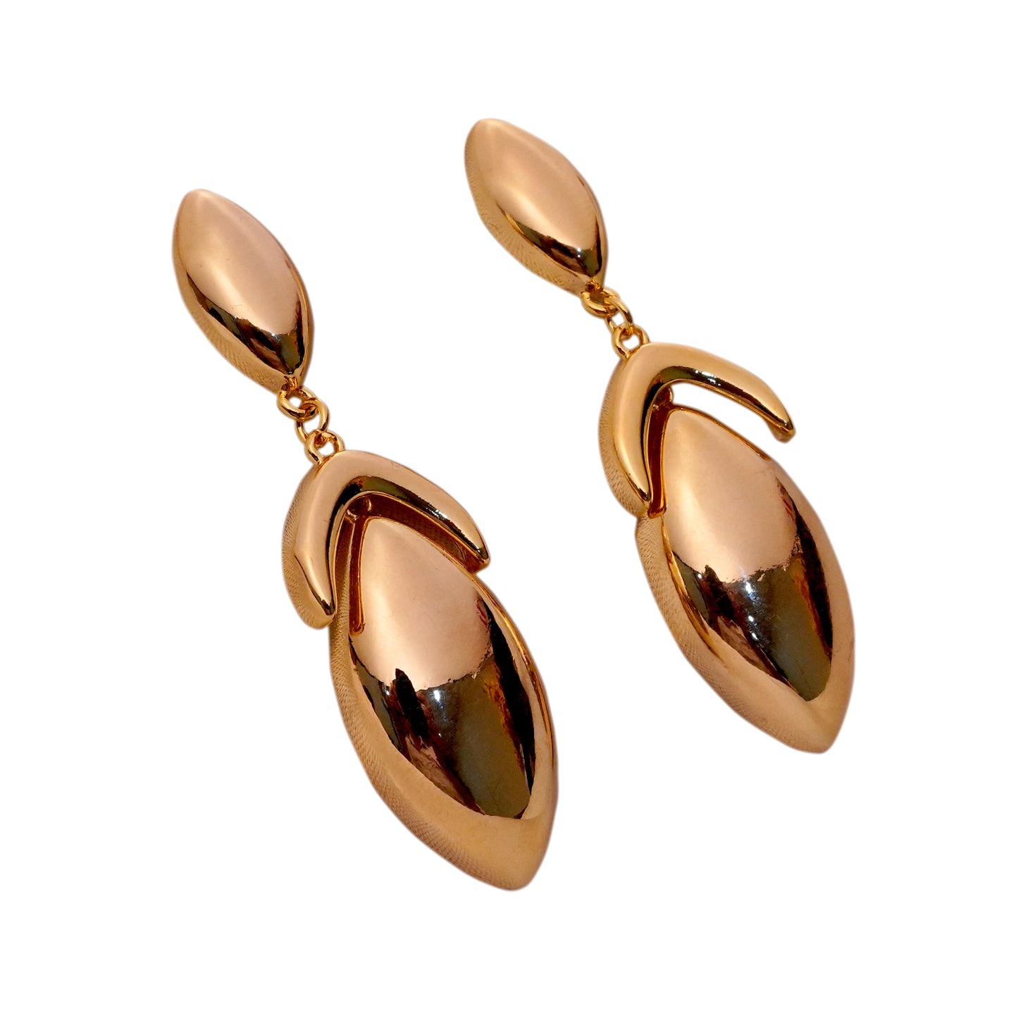Anti-Tarnish Golden Drop Earrings for Women