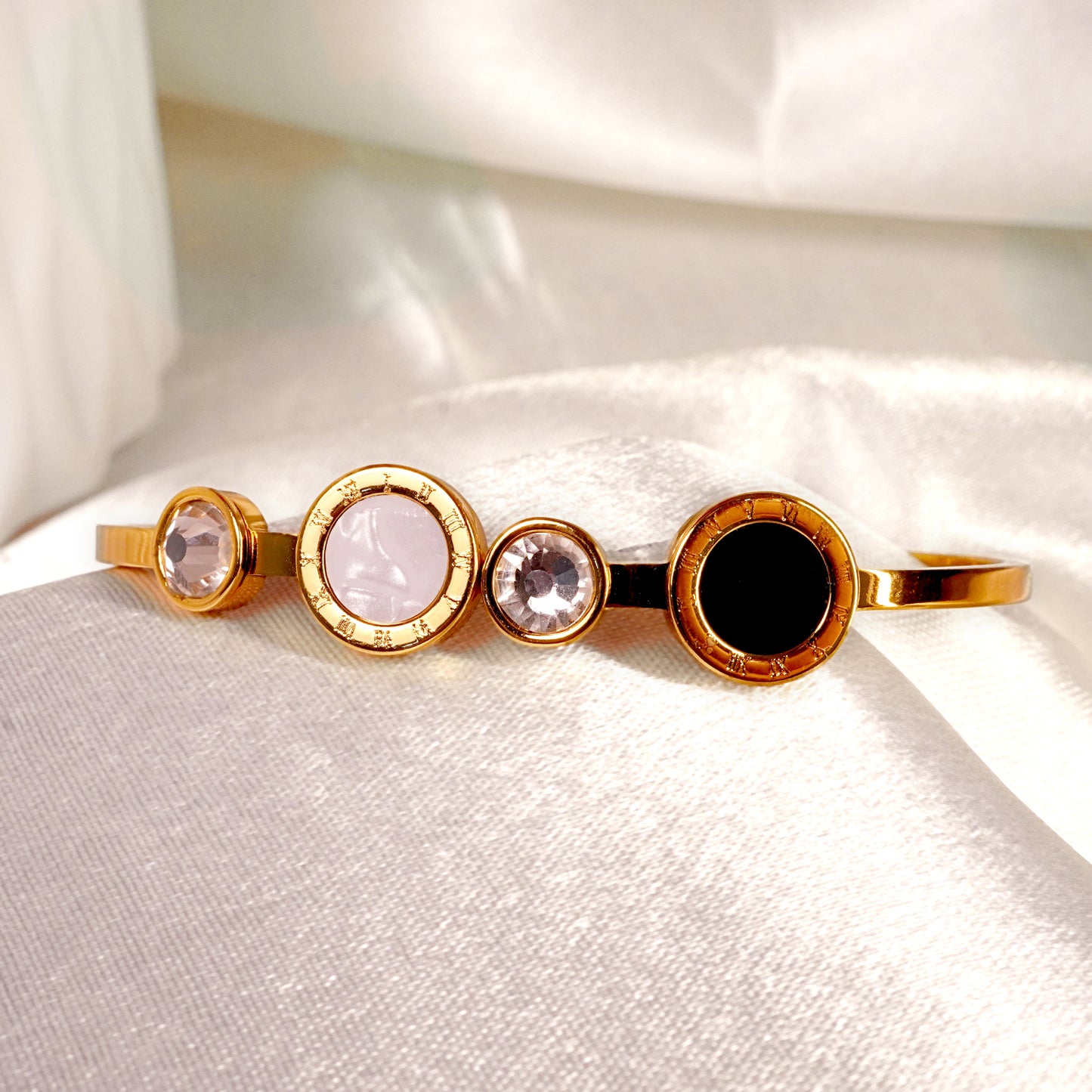 Anti-Tarnish Multi-Stone Elegant Bracelet for Women