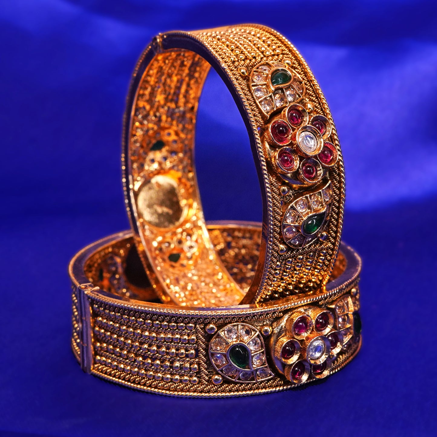 Gold Plated Artificial Bangles Set for Women