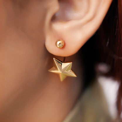 Anti-Tarnish Golden Star Stud Earring