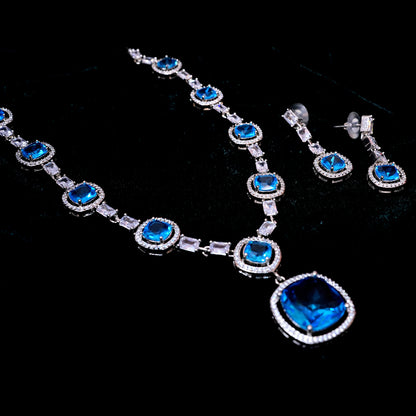 AD Necklace set with Earring for Women