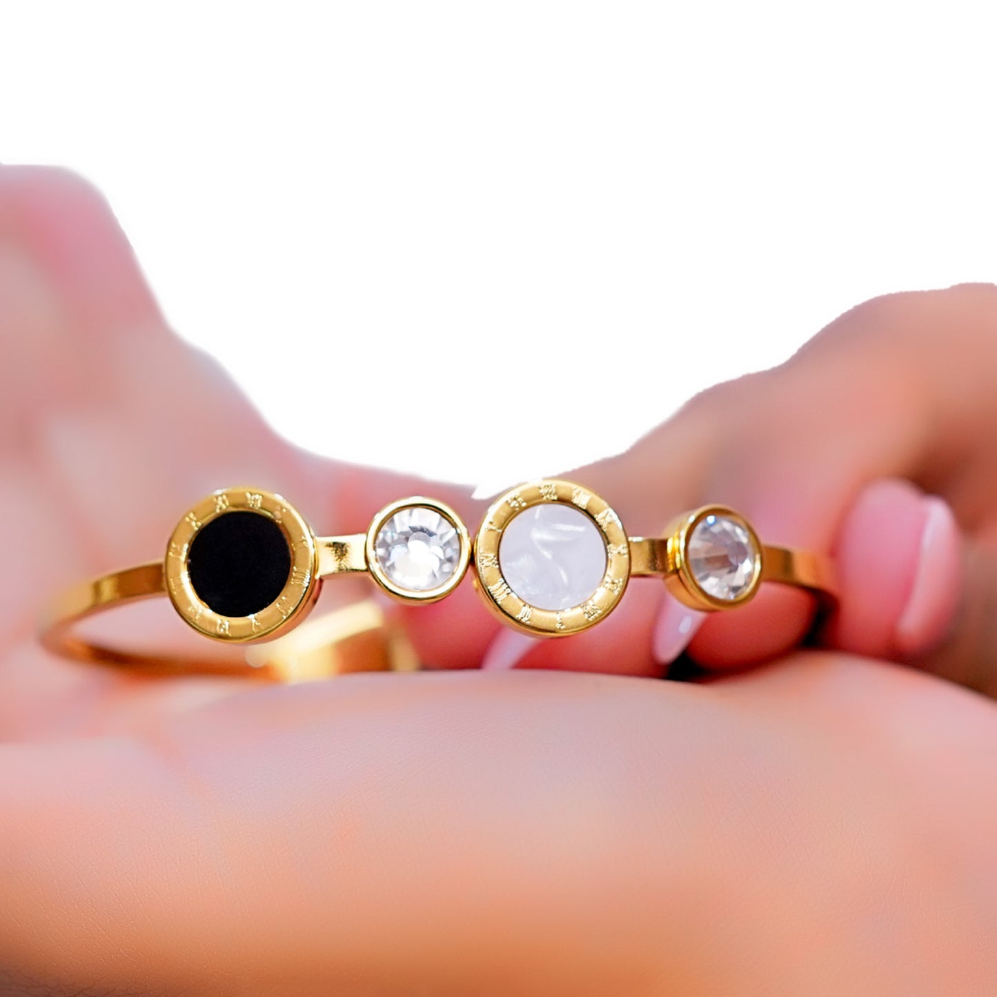 Anti-Tarnish Multi-Stone Elegant Bracelet for Women