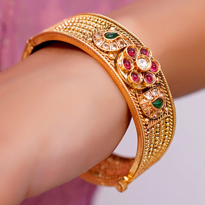 Gold Plated Artificial Bangles Set for Women