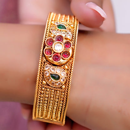 Gold Plated Artificial Bangles Set for Women