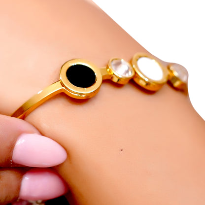 Anti-Tarnish Multi-Stone Elegant Bracelet for Women