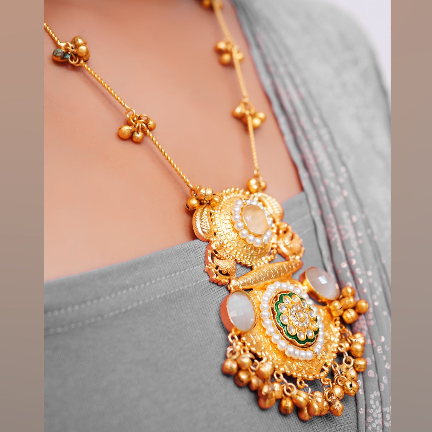 Traditional Kashmiri Haar Necklace for Women