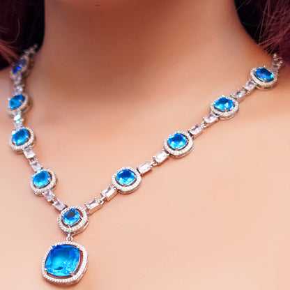 AD Necklace set with Earring for Women