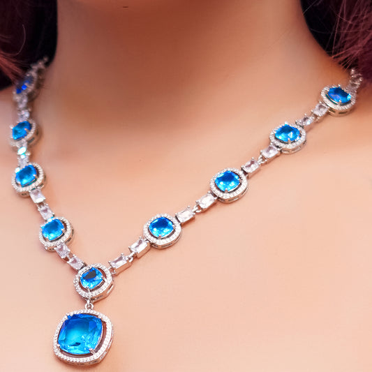 AD Necklace set with Earring for Women