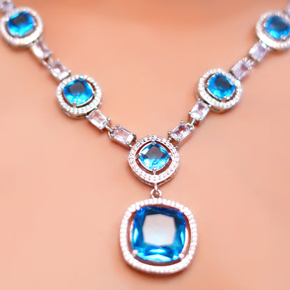 AD Necklace set with Earring for Women