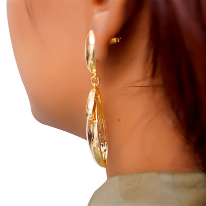 Anti-Tarnish Golden Drop Earrings for Women