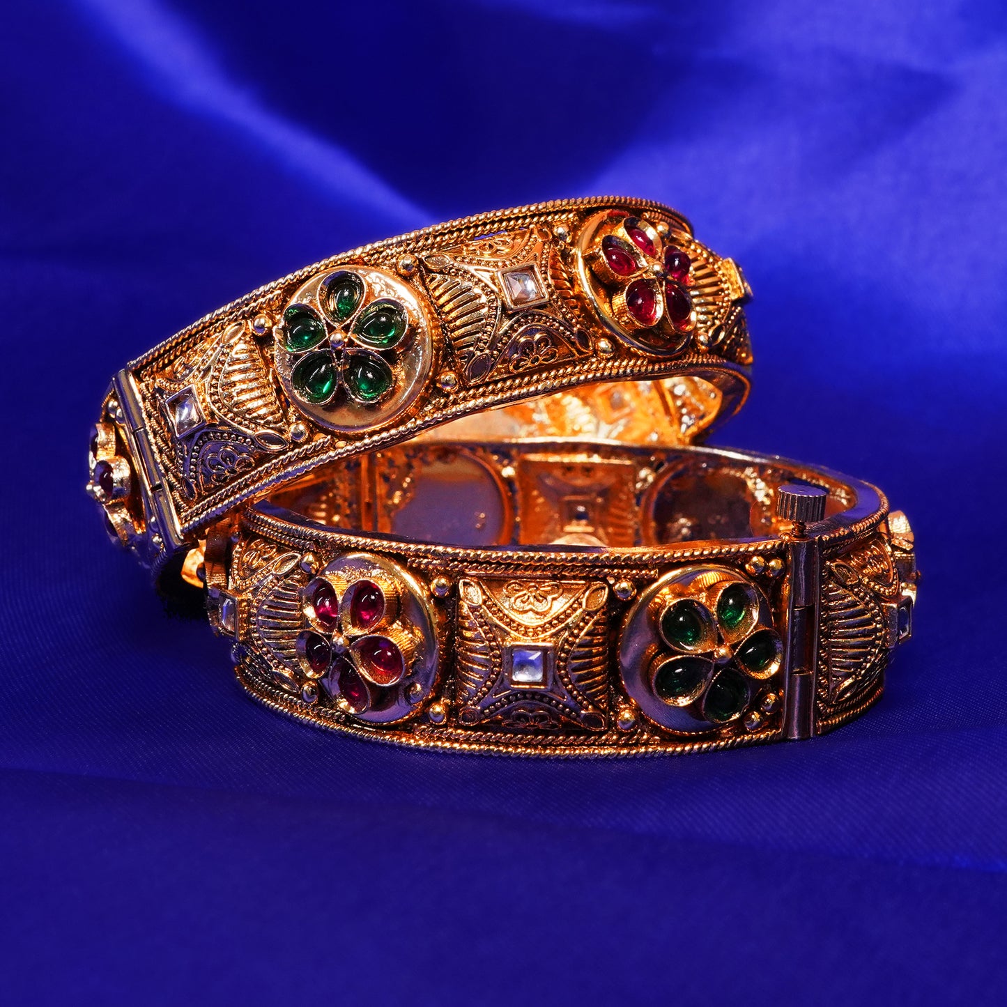 Designer Gold Plated Bangles for Women – Artificial Jewelry for Weddings & Festivals