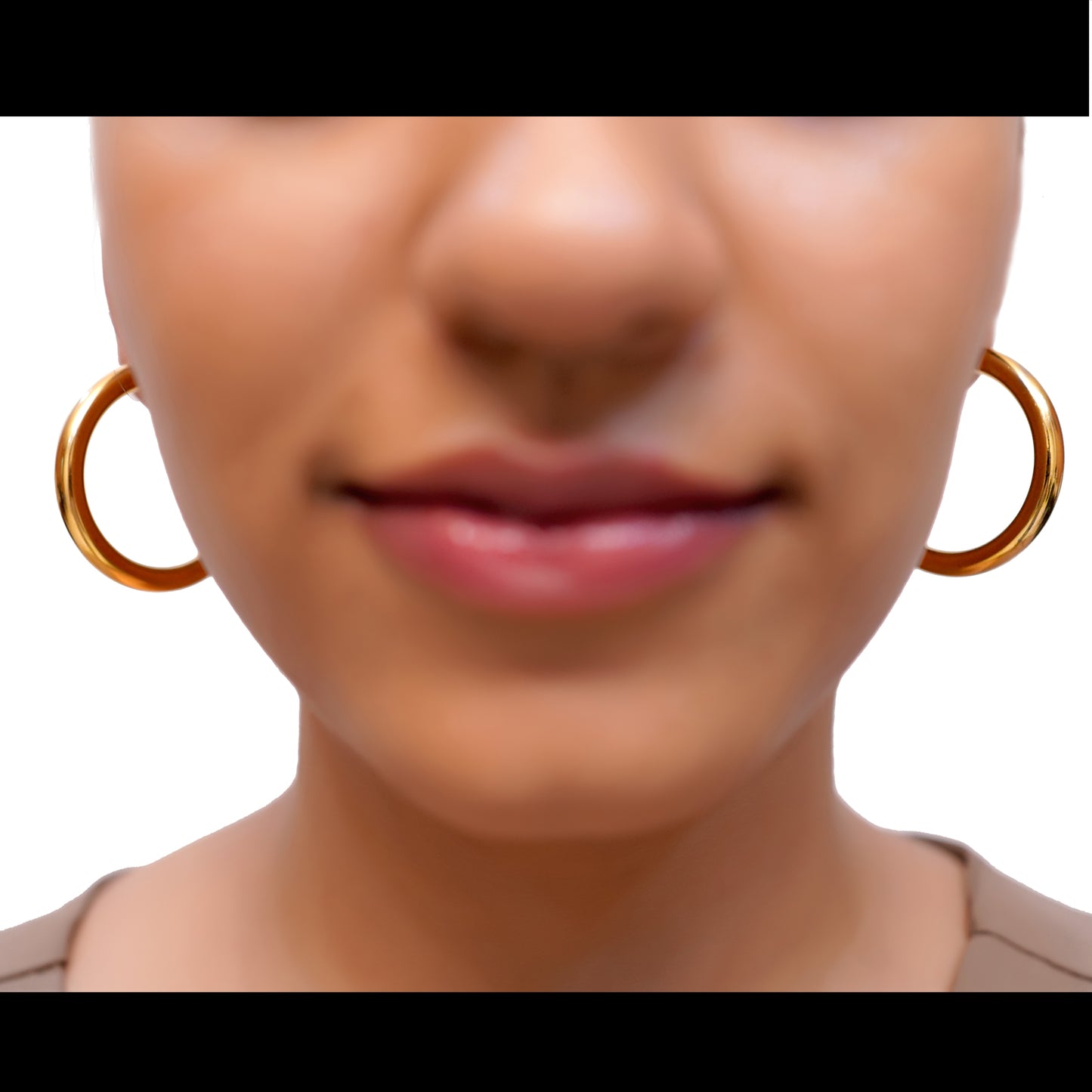 Anti-Tarnish Classic Gold Hoop Earring