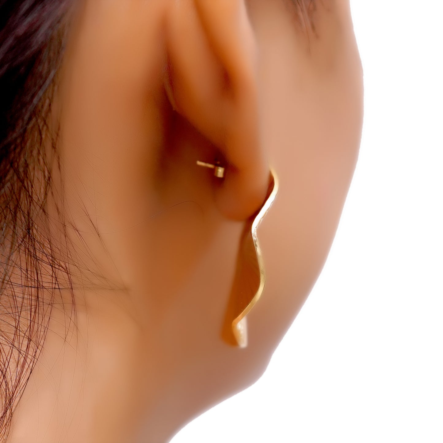 Anti-Tarnish Fan-Shaped Statement Earrings for Women