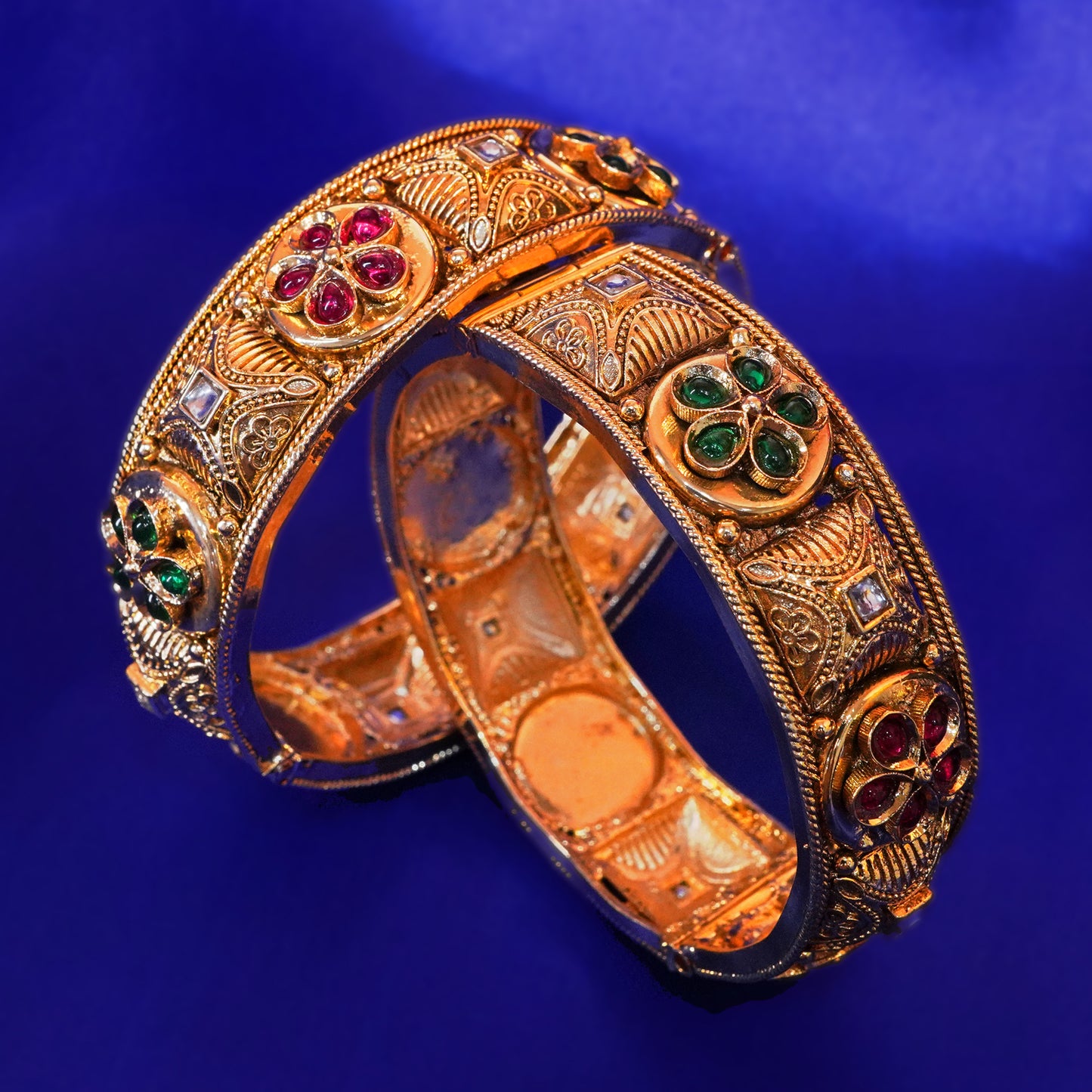 Designer Gold Plated Bangles for Women – Artificial Jewelry for Weddings & Festivals