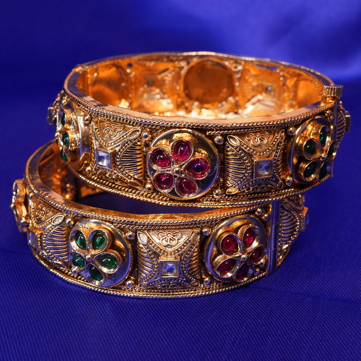 Designer Gold Plated Bangles for Women – Artificial Jewelry for Weddings & Festivals